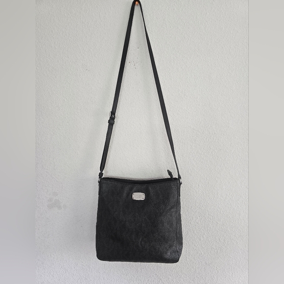 MICHAEL KORS Signature  Jet Set Travel Messenger Crossbody Folio Bag Rare - Picture 5 of 15